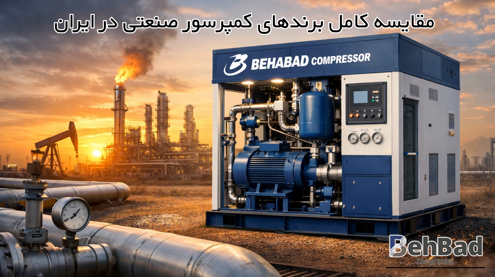  راهنمای کامل خرید کمپرسور صنعتی